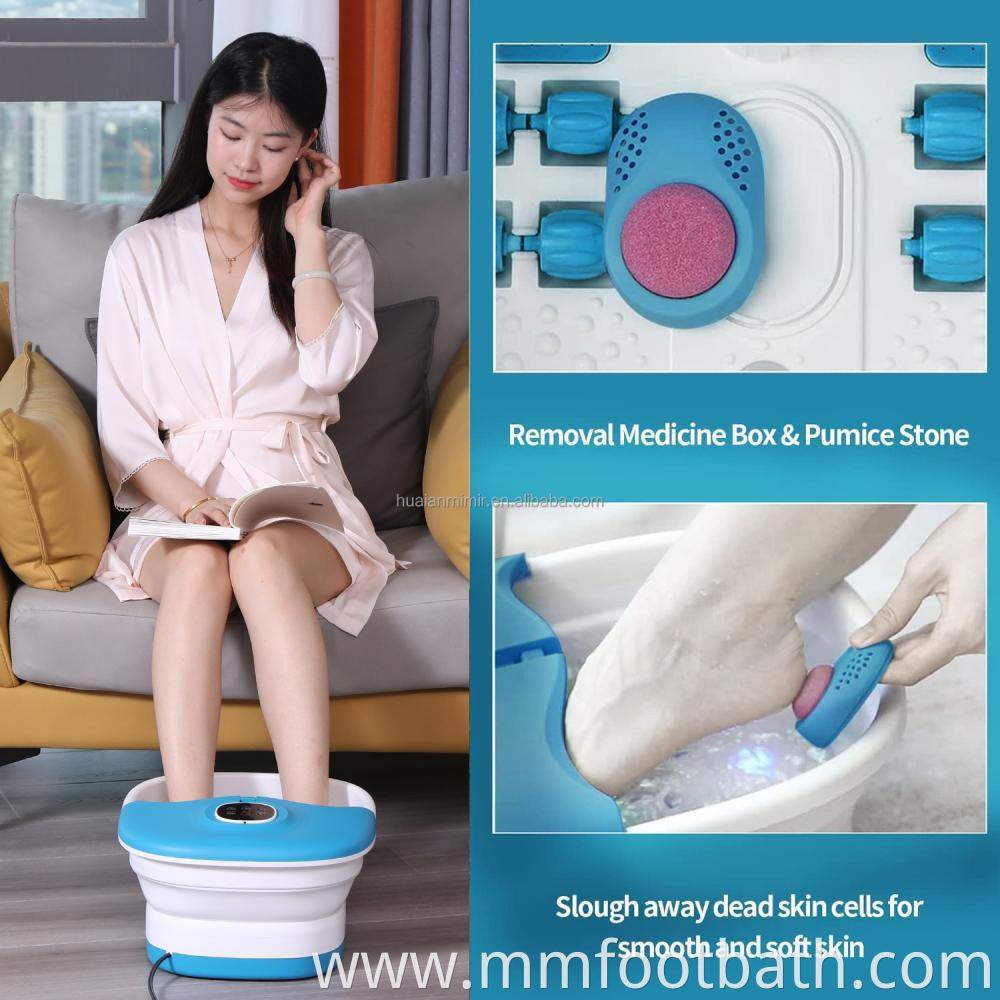 manual massage collapsible foot spa machine
